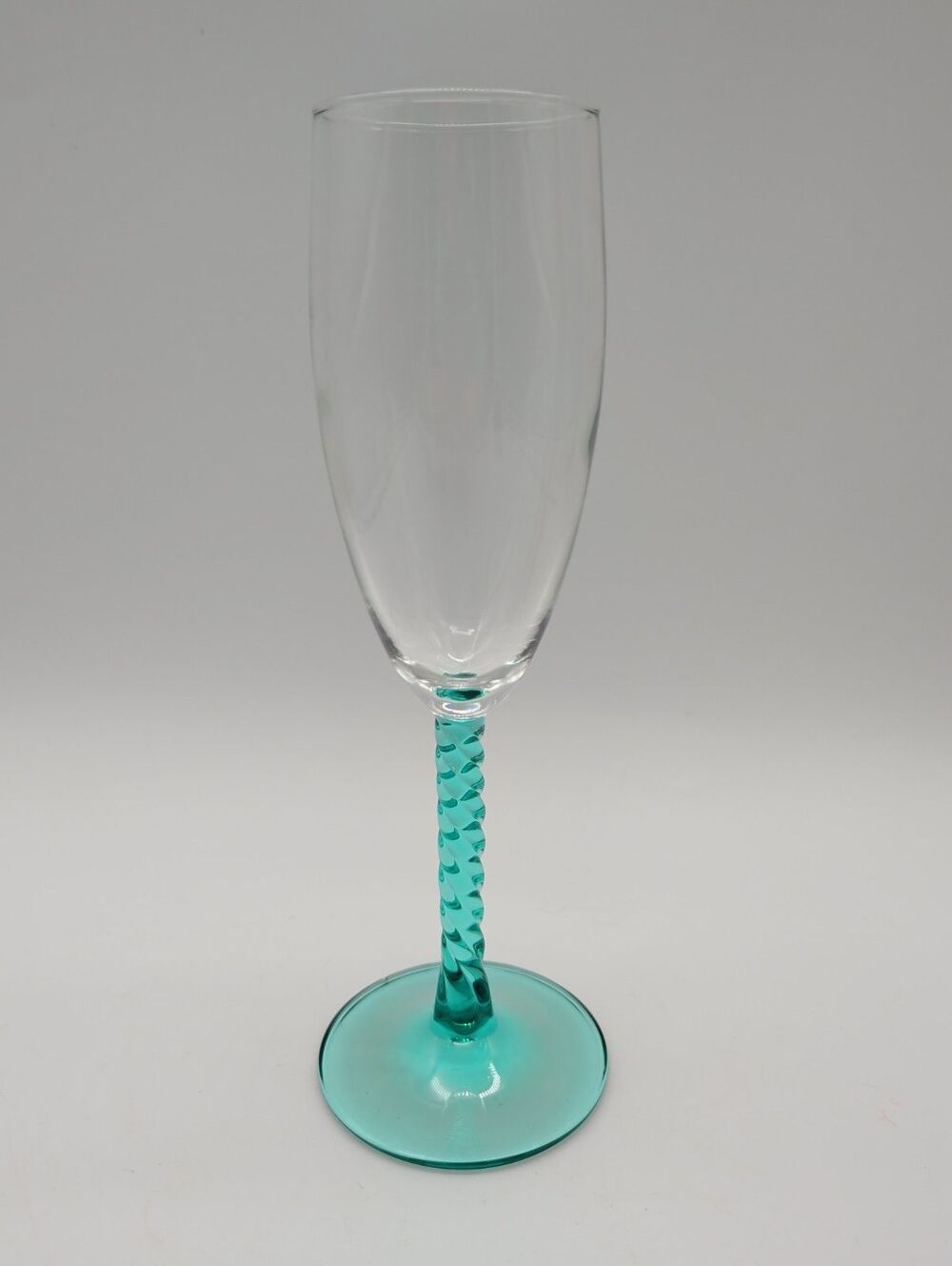 Luminark Angelique Aqua Champagne Flute Twisted Stem Replacement